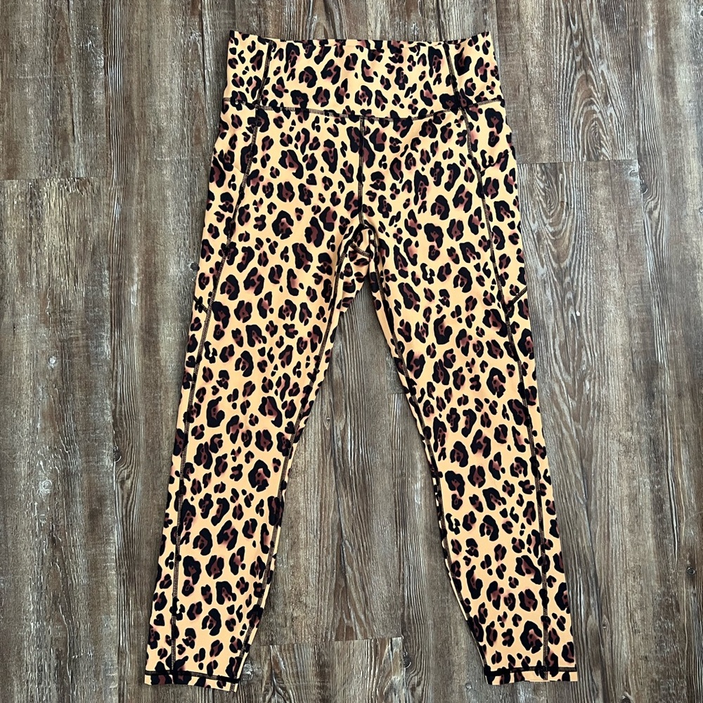 Fabletics PureLuxe High-Waisted Leopard Print Capri Leggings